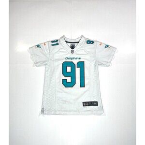 Cameron Wake Nike NFL Miami Dolphins Jersey Size YOUTH Small 8 Kids 91 Football
